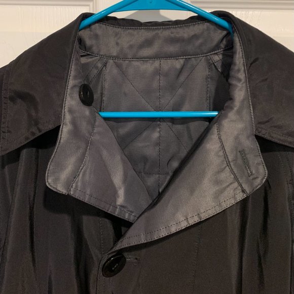 Mycra Pac NWT Women's Reversible Raincoat Petite Size 0P Black Nickel Office - Picture 5 of 11